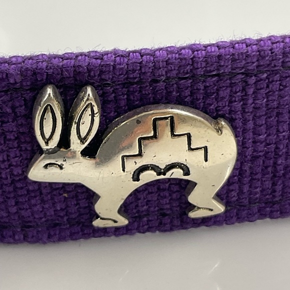 Western Belt Zuni Animal Motif Purple Belt 28" NWOT - Picture 5 of 16